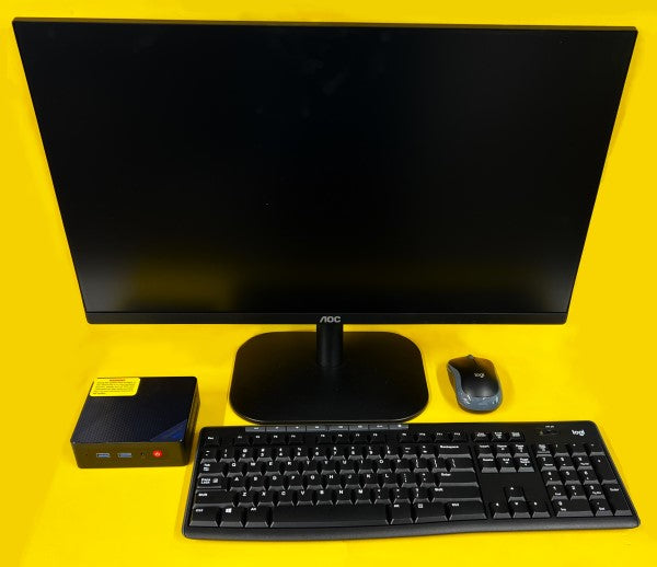 Computer - Mini S PC Computer, 12th Gen., 24" Mon., Wireless Keyboard/Mouse. #S1216500