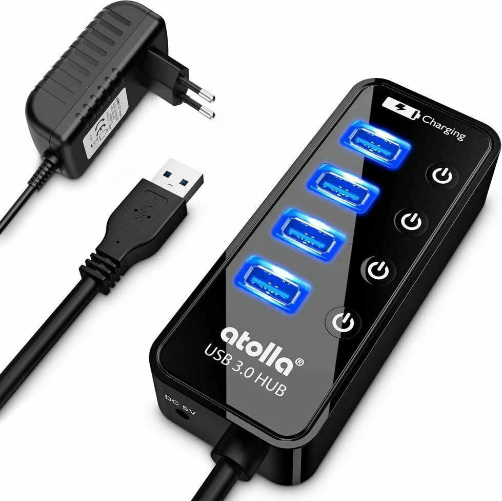 USB 4-Port 3.0 Powered Hub Atolla   #63232