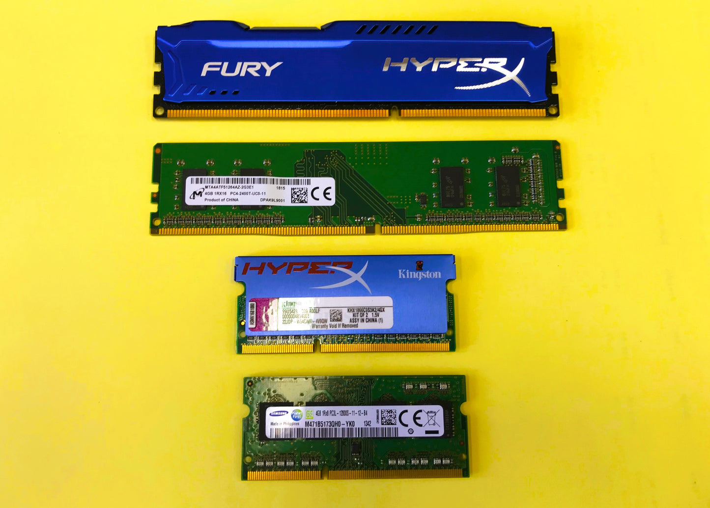 Memory for PC Desktop and Laptop Computers (USED) #MEM